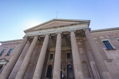 Kopenhag, Danimarka Kopenhag adliyede bir güzel yaz gününde.