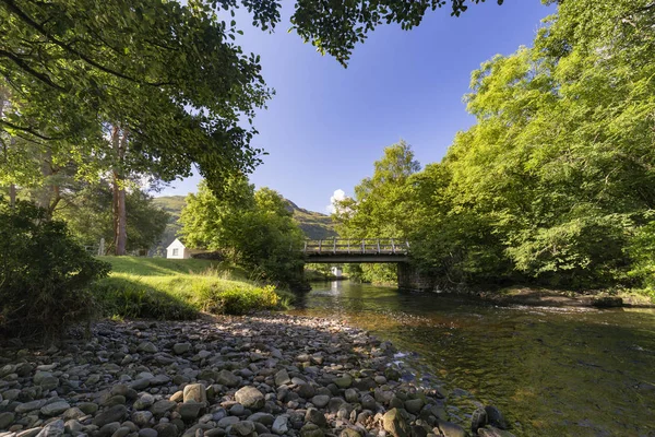 Der Ailort Fluss Der Morgensonne Lochailort Schottland — Stockfoto