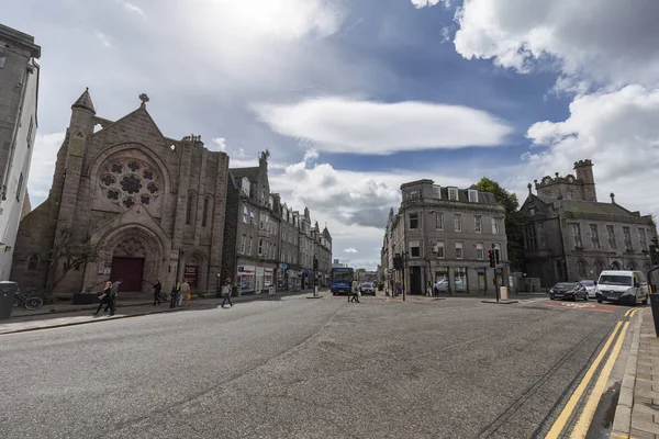 Aberdeen Verenigd Koninkrijk Augustus Kruising Tegenover Saint James Episcopal Church — Stockfoto
