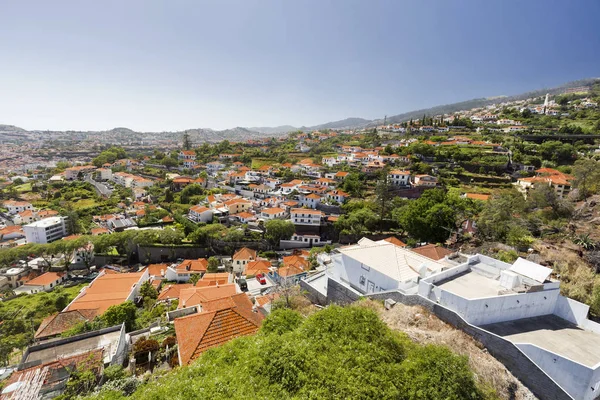 Jasne Letni Dzień Mieście Funchal Maderze Portugalii — Zdjęcie stockowe