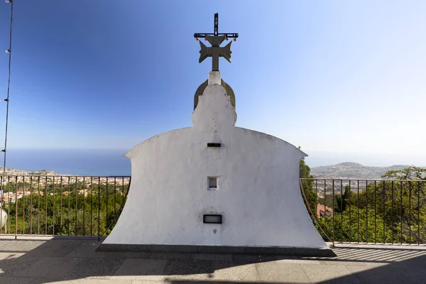 Vista Funchal Desde Azotea Iglesia Nuestra Señora Monte Funchal Portugal — Foto de Stock