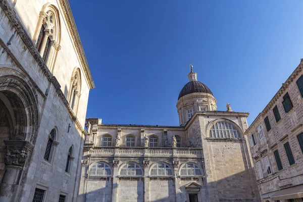 Kathedraal Van Dubrovnik Middag — Stockfoto