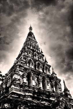 HDR Wat Chedi Liem Chiang Mai, Tayland. 