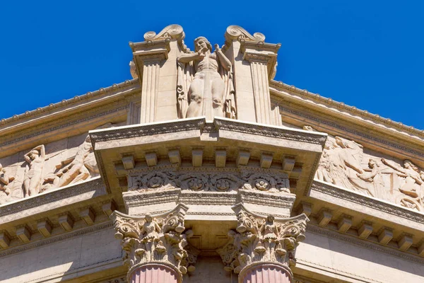 Primer Plano Una Escultura Palacio Bellas Artes San Francisco California — Foto de Stock