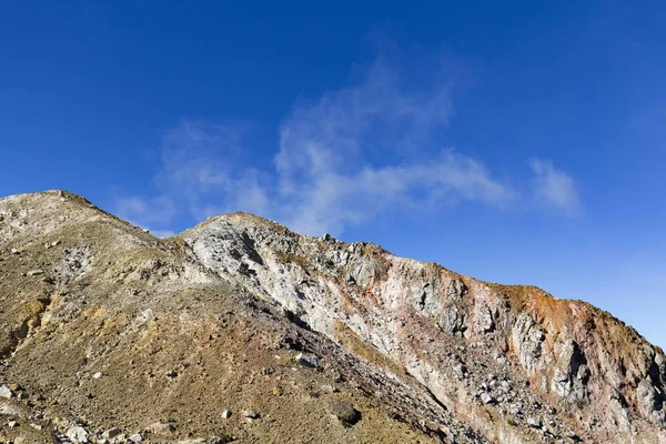 Dorre Vulkanische Landschap Zijn Vele Kleuren Top Van Mount Egon — Stockfoto