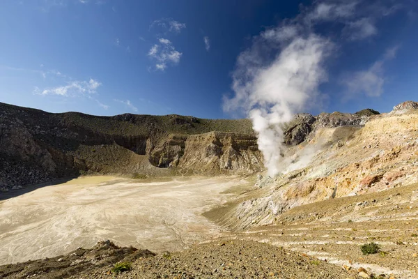 Vidvinkel Visar Caldera Och Rim Kanten Berget Egon — Stockfoto