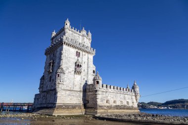 Belem Kulesi Lizbon, Portekiz isabet yaz güneşi. 