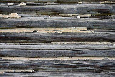 Kaba ve yıpranmış günlük timbers soyut bir görüntü. 
