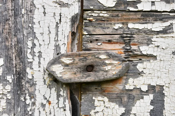 Una Imagen Abstracta Antiguo Pestillo Madera Con Pintura Blanca Para — Foto de Stock