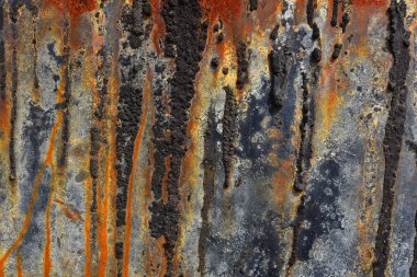 Soyut resim eski paslı metal garip ve sıradışı doku ile. 