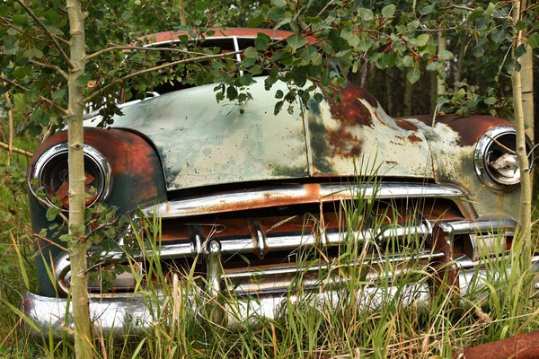 Image Abandoned Old Car Wreckage Stock Image