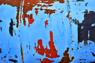 Soyut resim eski paslı ve metal doku zarar. 