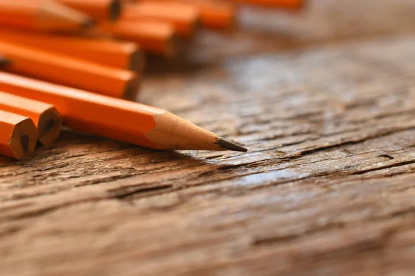 날카롭게 연필의 이미지를 가까이 — 스톡 사진