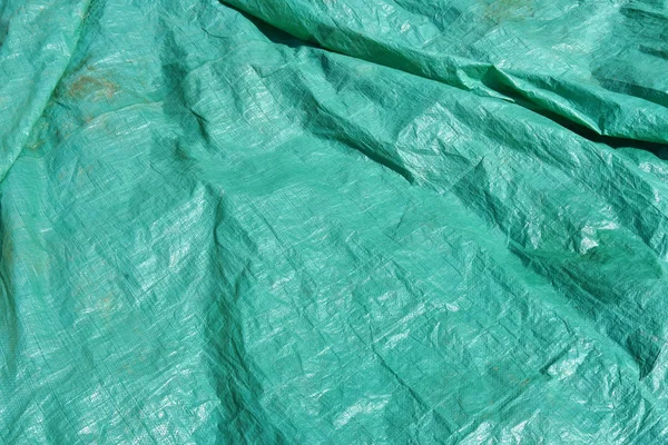 Abstrakt Bild Gammal Grön Plast Tarp — Stockfoto