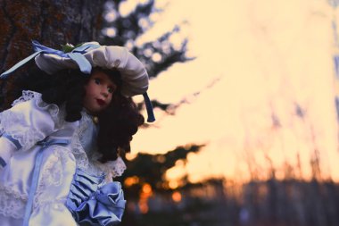 Ürpertici bir Cadılar Bayramı hayaletler ve hortlaklar bir yakın görüntü. 