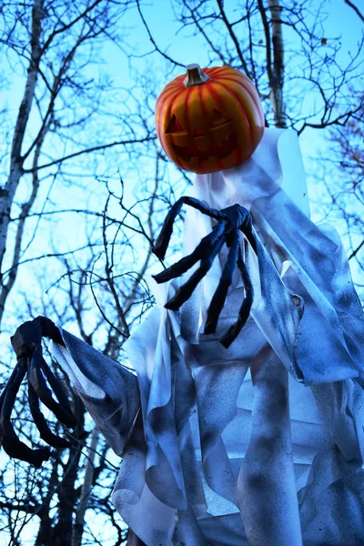 Une Image Gros Plan Fantôme Effrayant Halloween Des Goules — Photo