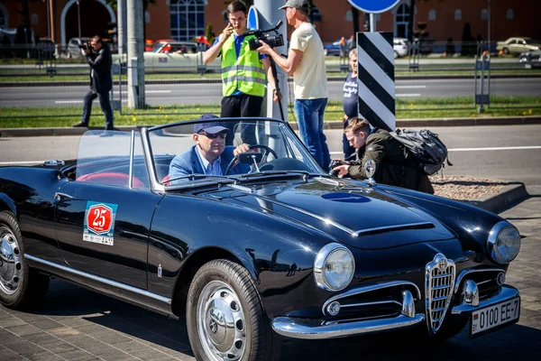 Minsk Belarus Maio 2017 Exposição Carros Retro Velhos — Fotografia de Stock