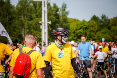 Belarus, Minsk - Mayıs 16.2018: Minsk, s Merkez sokaklarında