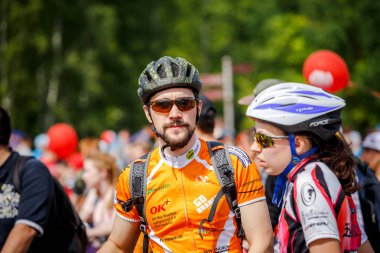 Belarus, Minsk - Mayıs 16.2018: Minsk, s Merkez sokaklarında