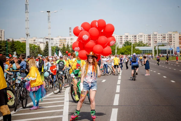 Беларус Минск Мая 2018 Центральных Улицах Минска — стоковое фото