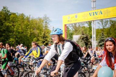 Belarus, Minsk - Mayıs 16.2018: Minsk, s Merkez sokaklarında