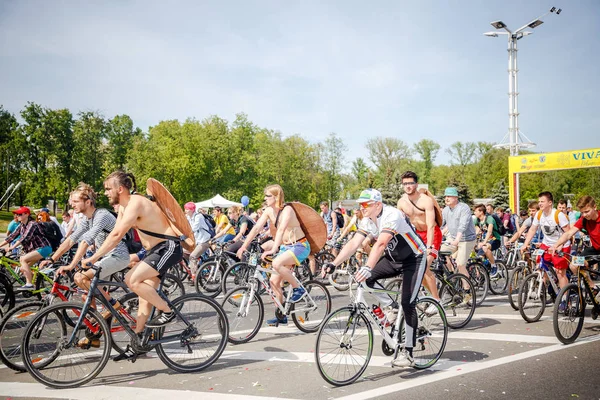 Bělorusko Minsk Květen 2018 Centrální Ulicích Minsku — Stock fotografie