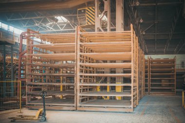 Eski terk edilmiş bir fabrikanın sanayi bölgesi.