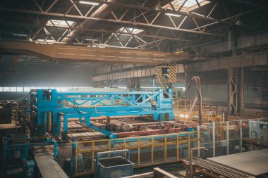 Eski terk edilmiş bir fabrikanın sanayi bölgesi.