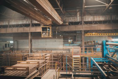 Eski terk edilmiş bir fabrikanın sanayi bölgesi.