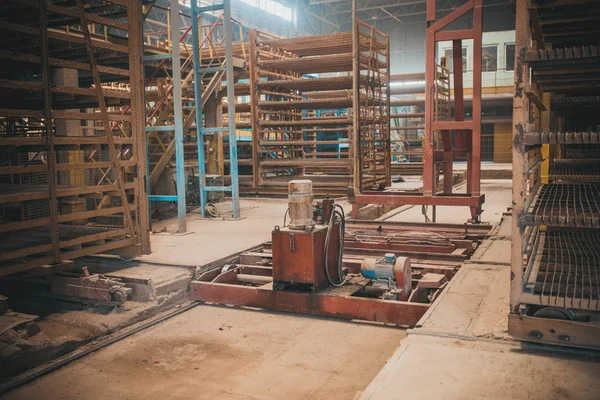 Interior Industrial Una Antigua Fábrica Abandonada —  Fotos de Stock