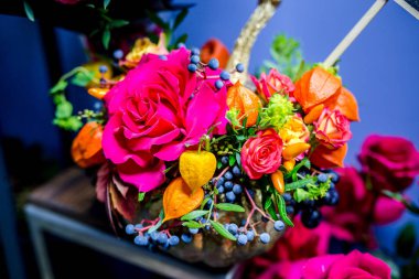 lezzetli yemeklik buket çiçek ve çiçek dükkanı gıda