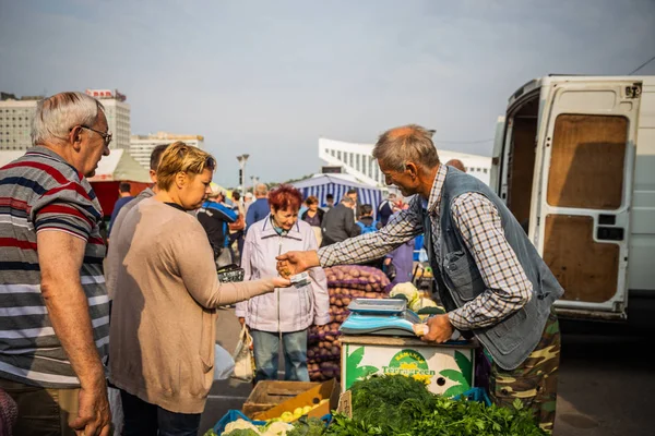 Minsk Vitryssland Oktober 2018 Jordbruksmässan Centrum — Stockfoto