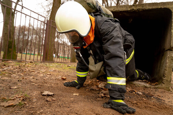 MINSK, BELARUS - 20 SEPTEMBER, 2018: Firefighter young woman, Th