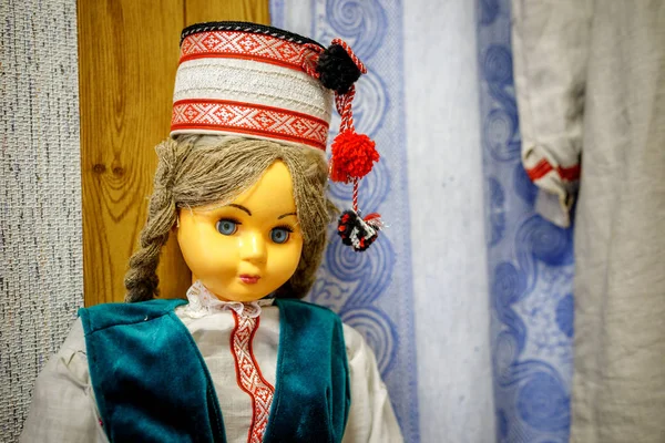 Muñecas Que Representan Campesinos Del Antiguo Folclore Bielorruso —  Fotos de Stock