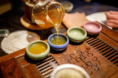 Shen Puer çay demleme işlemi, çay töreni