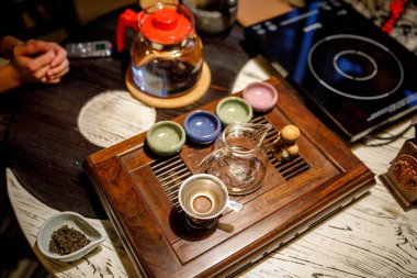 Shen Puer çay demleme işlemi, çay töreni
