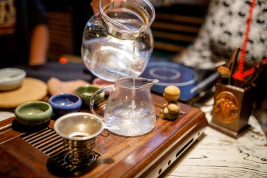 Shen Puer çay demleme işlemi, çay töreni