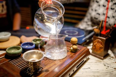 Shen Puer çay demleme işlemi, çay töreni