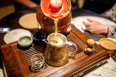 Shen Puer çay demleme işlemi, çay töreni