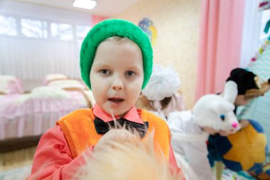 Minsk, Beyaz Rusya - 7 Yanuary, 2019: Zhdanovichsky hastalıkları aileleri tarafından terk edilmiş olan yetimler yurdu