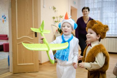 Minsk, Beyaz Rusya - 7 Yanuary, 2019: Zhdanovichsky hastalıkları aileleri tarafından terk edilmiş olan yetimler yurdu
