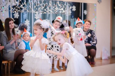 Minsk, Beyaz Rusya - 7 Yanuary, 2019: Zhdanovichsky hastalıkları aileleri tarafından terk edilmiş olan yetimler yurdu