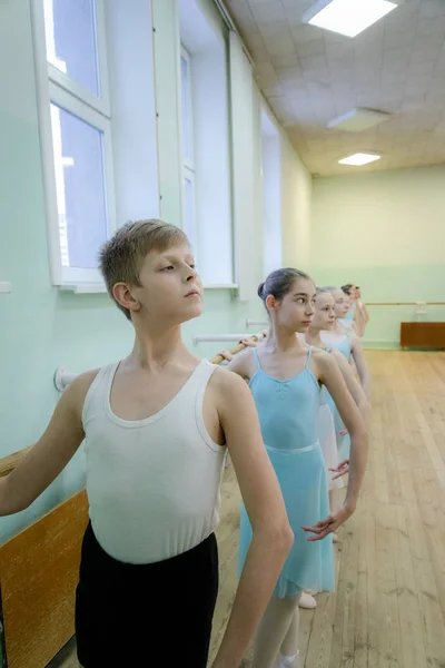 Minsk Belarus Yanuario 2019 Niños Niñas Una Escuela Privada Ballet — Foto de Stock