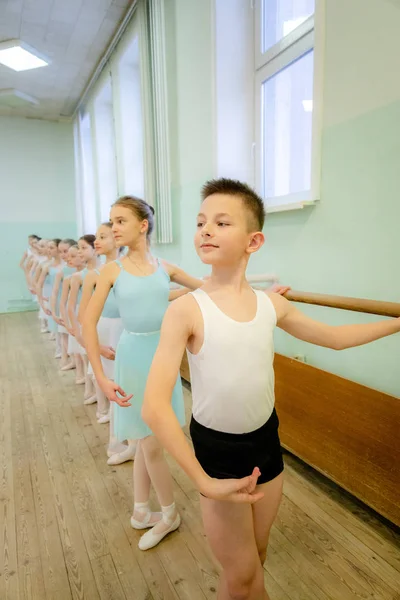 Minsk Belarus Yanvier 2019 Garçons Filles Dans Une École Ballet — Photo