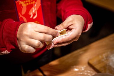 geleneksel Çin köfte pişirme