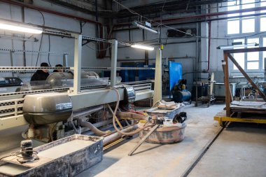 Minsk, Beyaz Rusya - 18 Şubat, 2019: fabrika üretim o için