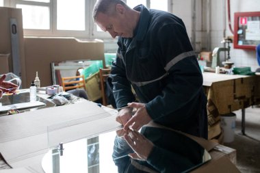 Minsk, Beyaz Rusya - 18 Şubat, 2019: fabrika üretim o için