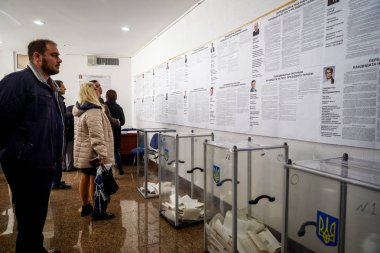 Minsk, Belarus-1 Nisan, 2019: oylama P seçimlerinde