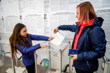Minsk, Belarus-1 Nisan, 2019: oylama P seçimlerinde