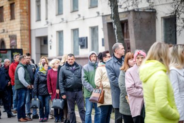 Minsk, Beyaz Rusya - 1 Marth, 2019: Geleneksel Paskalya alayı